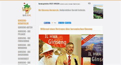 Desktop Screenshot of ginseng-berater.de